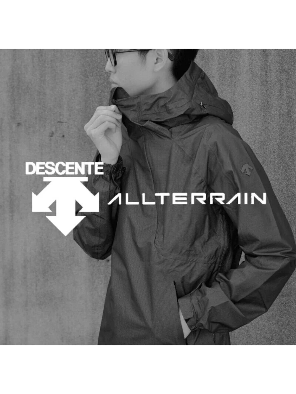 DESCENTE ALLTERRAIN Para-Hem Air Inflator Jacket Black Made in Japan JP L US S